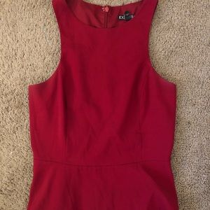 Express Red Peplum